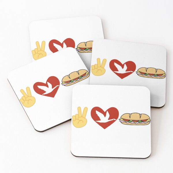 Item preview, Peace, love, hoagie designed and sold by VievesDesigns10.
