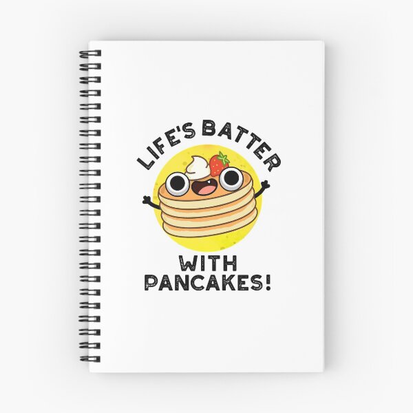 Item preview, Life's Batter With Pancakes Funny Food Puns  designed and sold by punnybone.