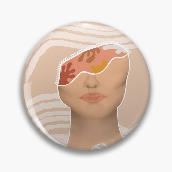 Item preview, Exposed Brain Portrait on Pink Boho Abstract designed and sold by Art-by-Makaela.