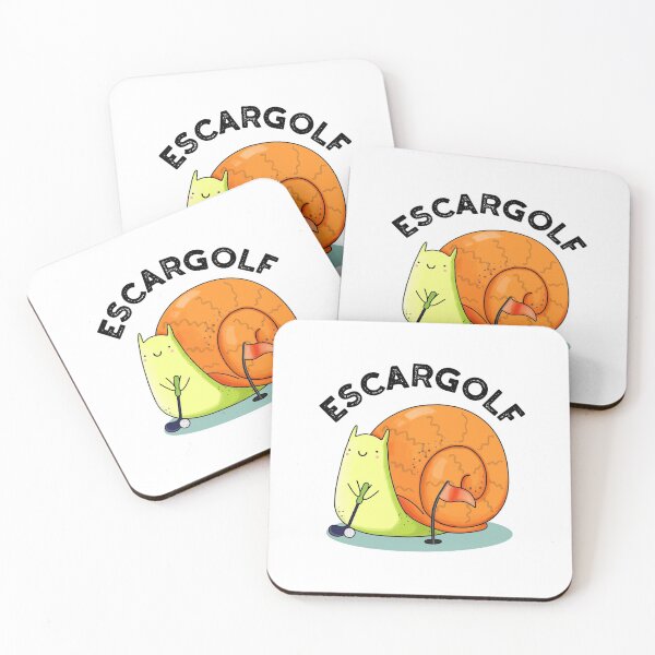 Item preview, Escar-golf Funny Escargot Puns  designed and sold by punnybone.
