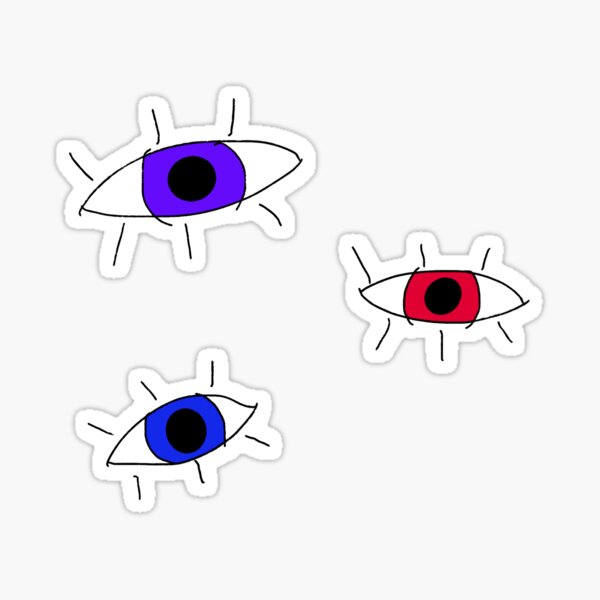 eyes eye eyeart weirdcore dreamcore sticker by @softpinnk