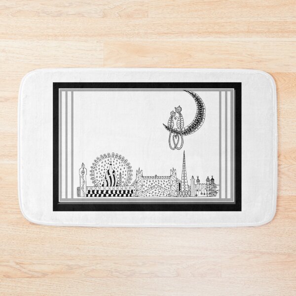 Artikelvorschau, London Kitties über Skyline Zendoodle entworfen und verkauft von PrettyCityKitty.