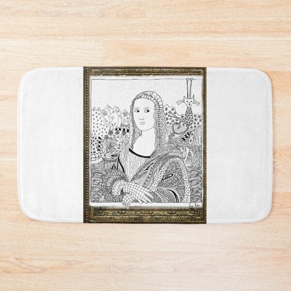 Artikelvorschau, Paris Kitty besucht Mona Lisa Zendoodle entworfen und verkauft von PrettyCityKitty.