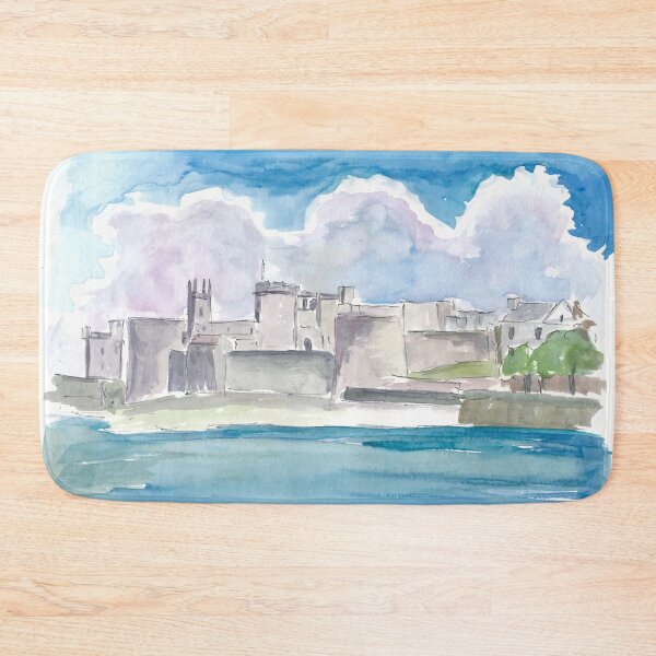Item preview, View Of Limerick Ireland with Shannon River and King Johns Castle designed and sold by artshop77.