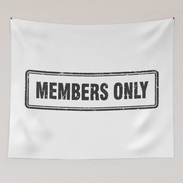 Item preview, Members Only designed and sold by PulsingDork.