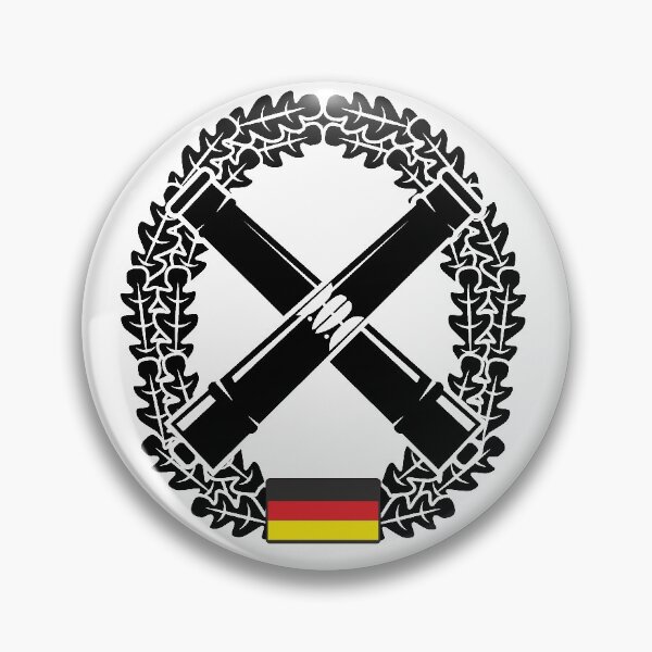 Item preview, Artillery Bundeswehr beret badge black designed and sold by Justode.