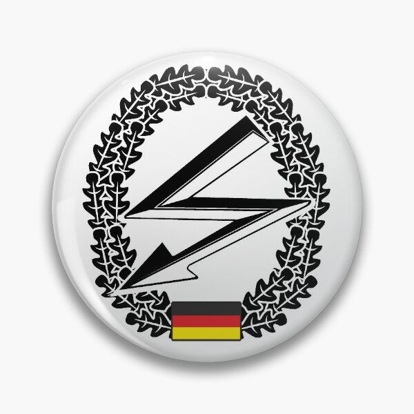 Item preview, Fernmelder Bundeswehr beret badge black designed and sold by Justode.