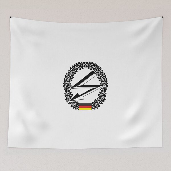 Item preview, Fernmelder Bundeswehr beret badge black designed and sold by Justode.