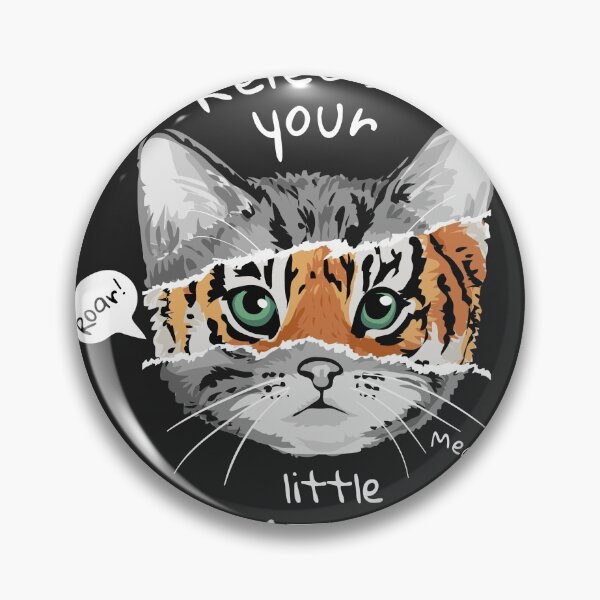 Item preview, Typography Slogan with Cat Tiger Face designed and sold by Peekonet.