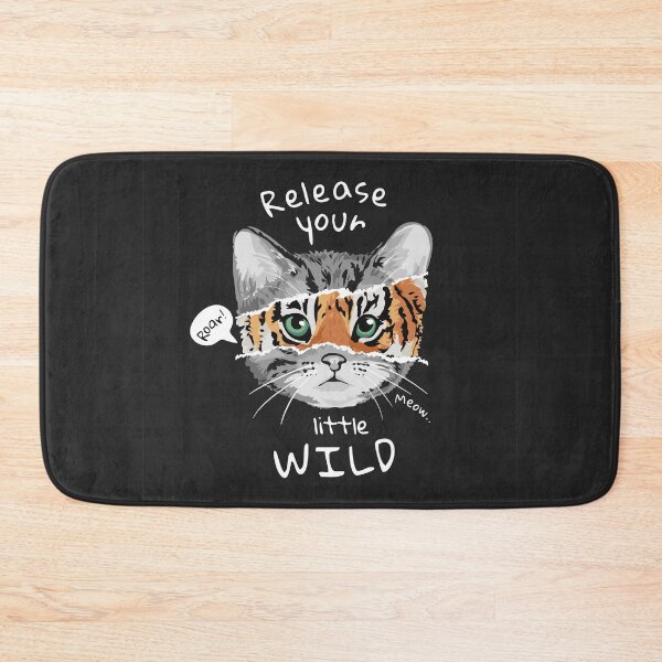 Item preview, Typography Slogan with Cat Tiger Face designed and sold by Peekonet.