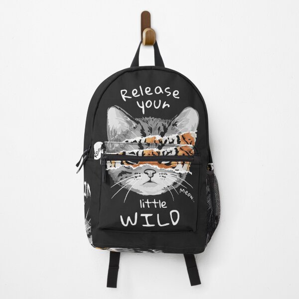 Item preview, Typography Slogan with Cat Tiger Face designed and sold by Peekonet.