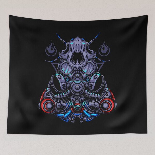 Item preview, Artistic Gas Mask Robo head - unique design designed and sold by Froyd Wess.