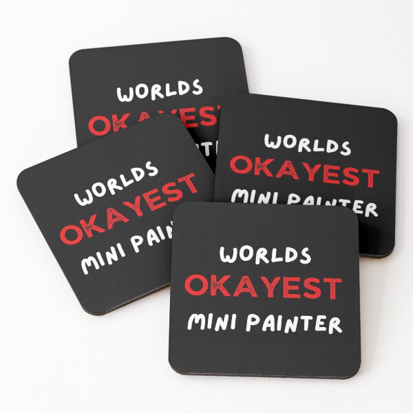 Item preview, World's Okayest Mini Painter Funny Tabletop Gaming  designed and sold by NerdyChibi.