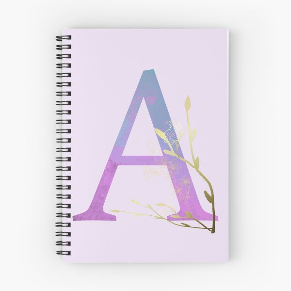 Item preview, Watercolour Letter ' A ' with Blossoms  designed and sold by CreativeArts Studio.