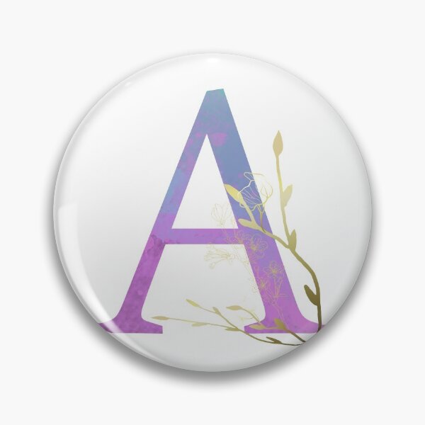 Item preview, Watercolour Letter ' A ' with Blossoms  designed and sold by CreativeArts Studio.