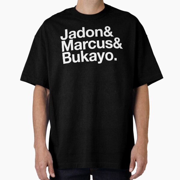 Vista previa del artículo con la obra «Lista de fútbol de Inglaterra de Jadon Marcus Bukayo», diseñado y vendido por fusedtees.