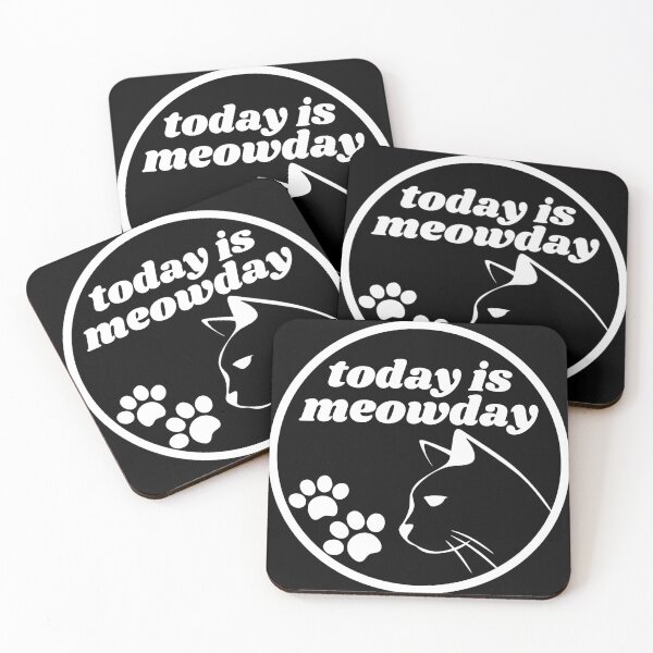 Item preview, Today is Meowday (Dark ver.) designed and sold by quirky-artistry.