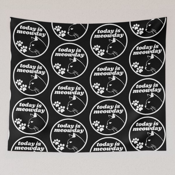 Item preview, Today is Meowday (Dark ver.) designed and sold by quirky-artistry.