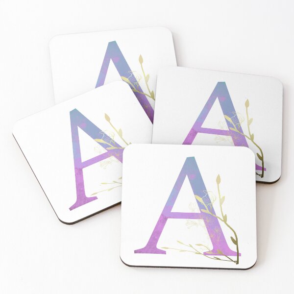 Item preview, Watercolour Letter ' A ' with Blossoms  designed and sold by CreativeArts Studio.