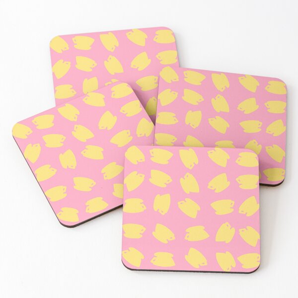 Item preview, Yellow Coffee Cup Pattern Print Pink designed and sold by 22tenDesign.
