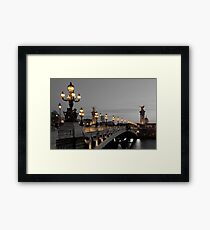 Alexander III bridge, Paris Framed Print