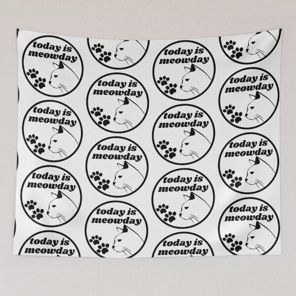Item preview, Today is Meowday (Light ver.) designed and sold by quirky-artistry.