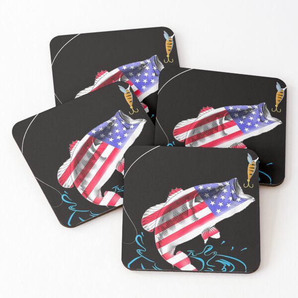 Item preview, 4Th Of July Bass Fishing American Flag Dads Gift  designed and sold by Vanno1.