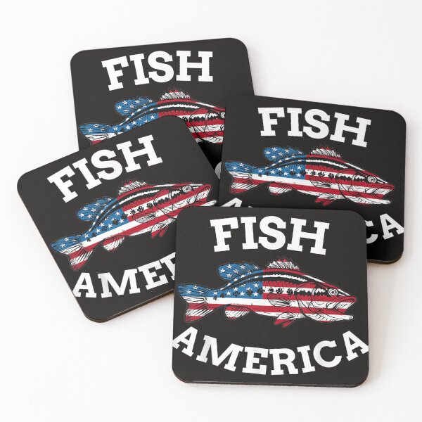 Item preview, 4Th Of July Fishing American Flag Fish America  designed and sold by Vanno1.