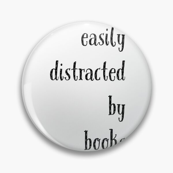 Item preview, Easily distracted by books designed and sold by Hexagon98.