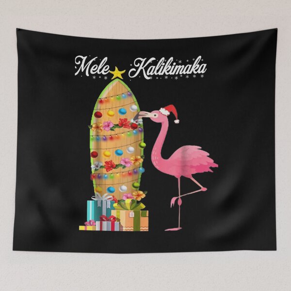 Item preview, Hawaii Mele Kalikimaka Flamingo Hawaiian Christmas, Design  designed and sold by BeckyChavez1.