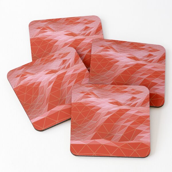 Item preview, Abstract Digital. Creative idea futuristic wave  Texture Lowpoly on Red designed and sold by Gugurat.