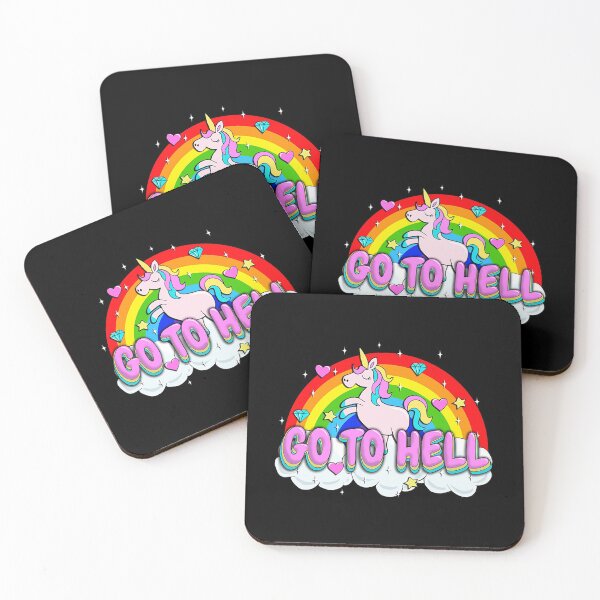 Item preview, Unicorn T-ShirtGo to Hell - Unicorn  designed and sold by AndeBukin.