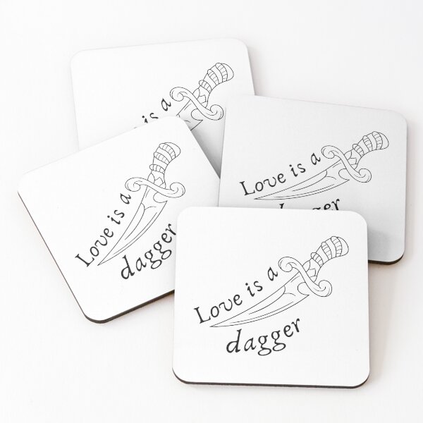 Item preview, Loki side cursive quote love is a dagger  designed and sold by KloFree Creations.
