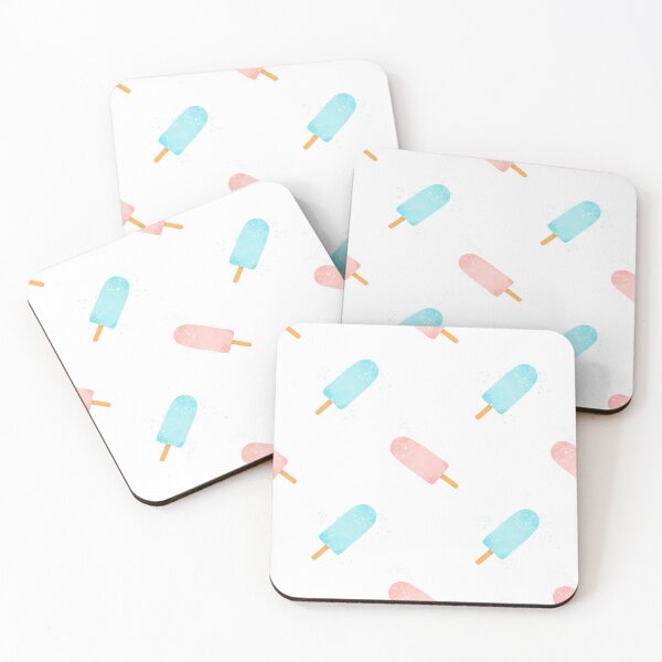 Item preview, Summer Popsicles Pink & Blue designed and sold by yuzudesign.