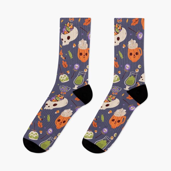 Item preview, pattern with halloween food designed and sold by burbura.