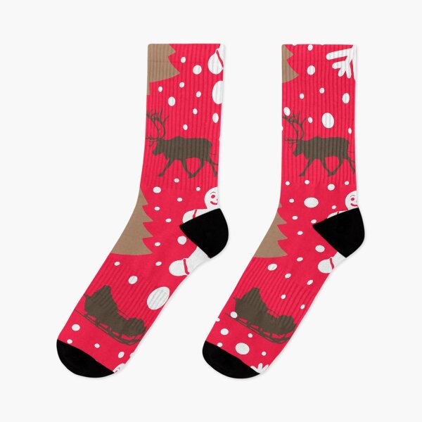 Item preview, Christmas Tree With Santa Claus Pattern designed and sold by HolidayOceans.