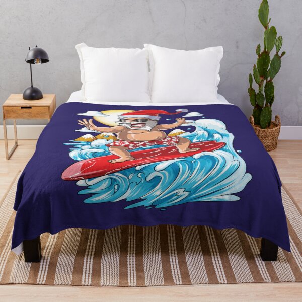 Item preview, Santa Hawaiian Surfing designed and sold by maggot-meat.