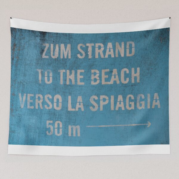 Item preview, Information sign to the beach designed and sold by Ingo Gerlach.