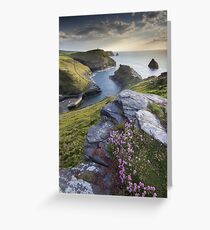 Cornwall : Boscastle Harbour Greeting Card