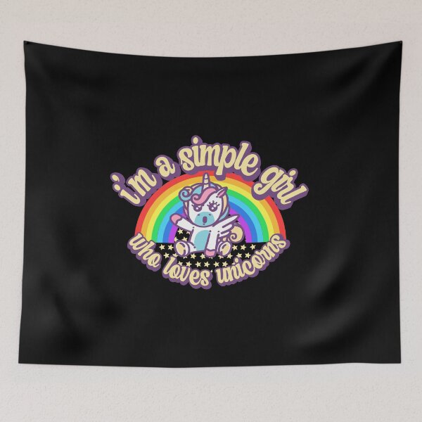 Item preview, I'm a simple girl who loves unicorns designed and sold by FurioInc.