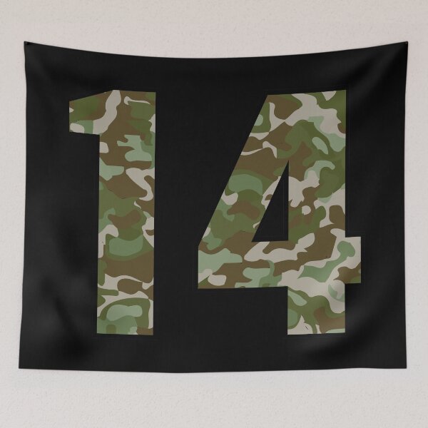 Item preview, Army Camouflage Number fourteen Soldiers Lucky Number 14 designed and sold by Urosek.