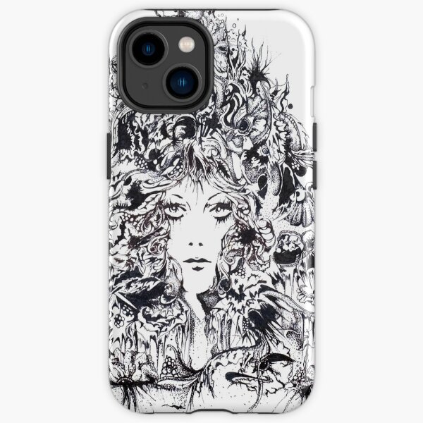 Majestic Lady, Ink Drawing iPhone Tough Case