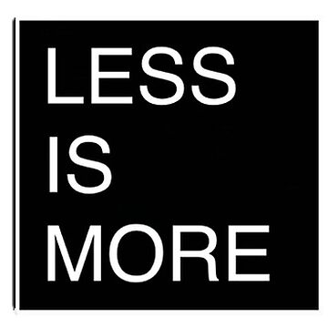 Artwork thumbnail, Less is - Minimalism by Lessis-