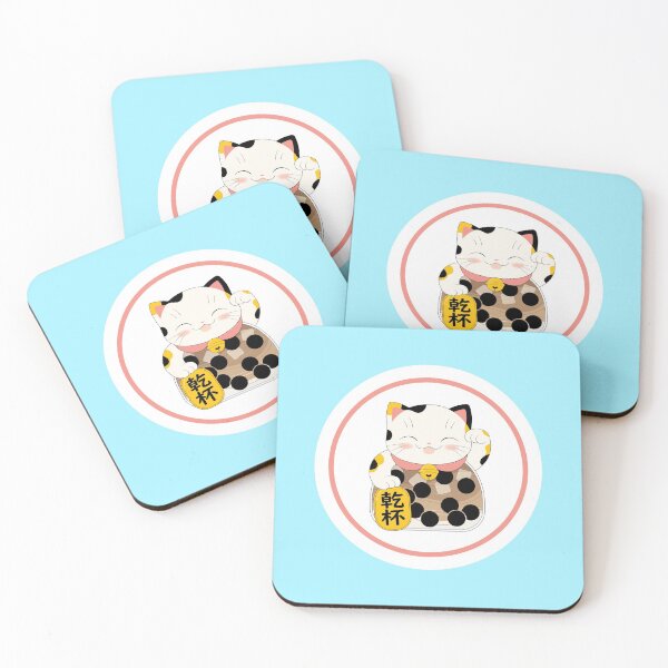 Item preview, Boba Cat (Pink)  designed and sold by Leveretta Chen.