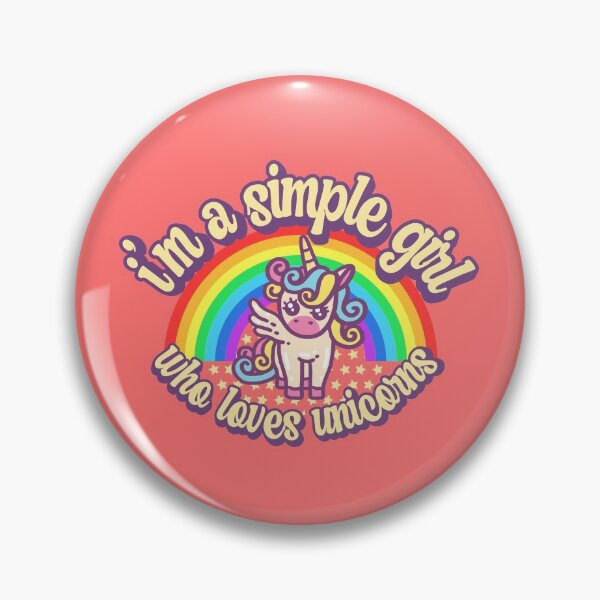 Item preview,  I'm a simple girl who loves unicorns designed and sold by FurioInc.