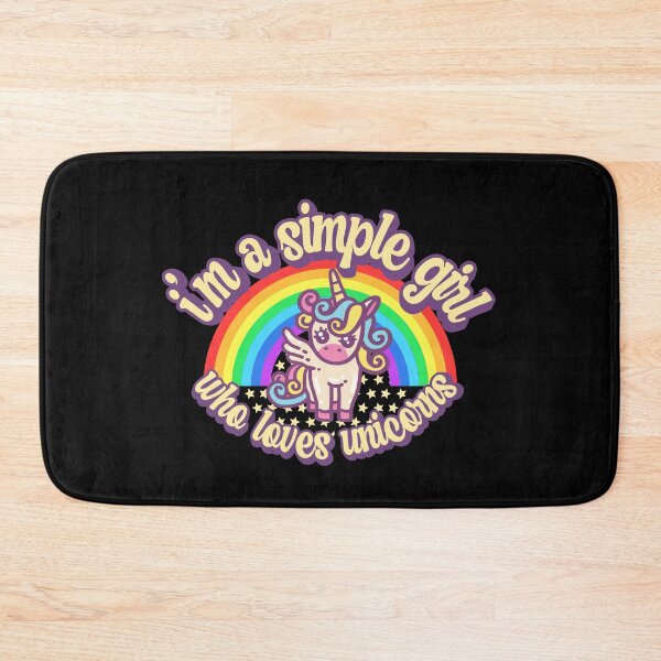 Item preview,  I'm a simple girl who loves unicorns designed and sold by FurioInc.