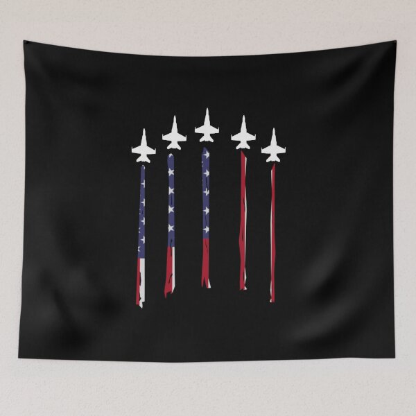 Item preview, F/A-18 Super Hornet Contrail American Flag designed and sold by Beadtrix13.