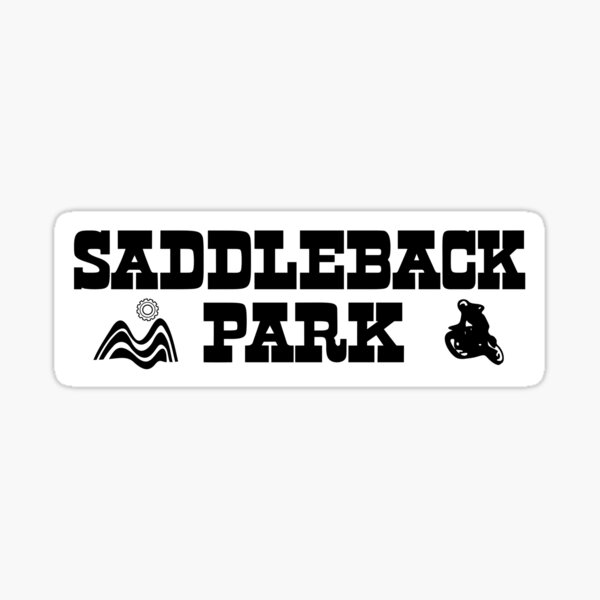 Saddleback Park - Western Logo (Black ink) Sticker