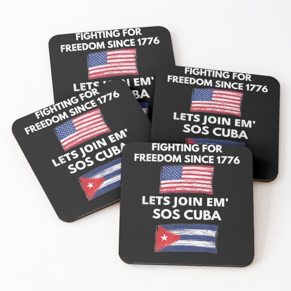 Item preview, Fighting Since 1776 Lets Join SOS Cuba Free Cuba Flag designed and sold by wilsonart91.
