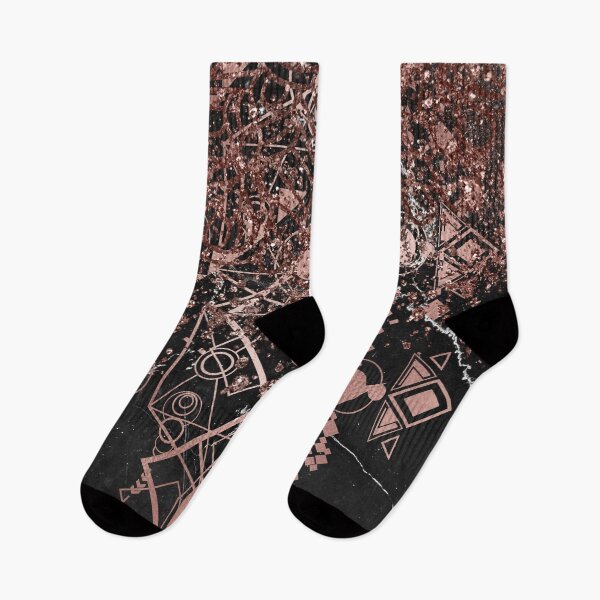 Item preview, Glittering Rosegold Geometric Tribal Dreamcathcer Jewellery on Black Marble designed and sold by cadinera.